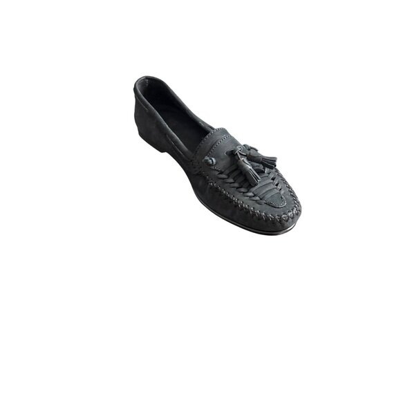 Nunn Bush Men's Black Leather Slip-On Loafer with Tassel Size 10.5 - Picture 1 of 6